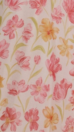 Rahima Floral Maxi Dress Pink/Yellow Flower 9
