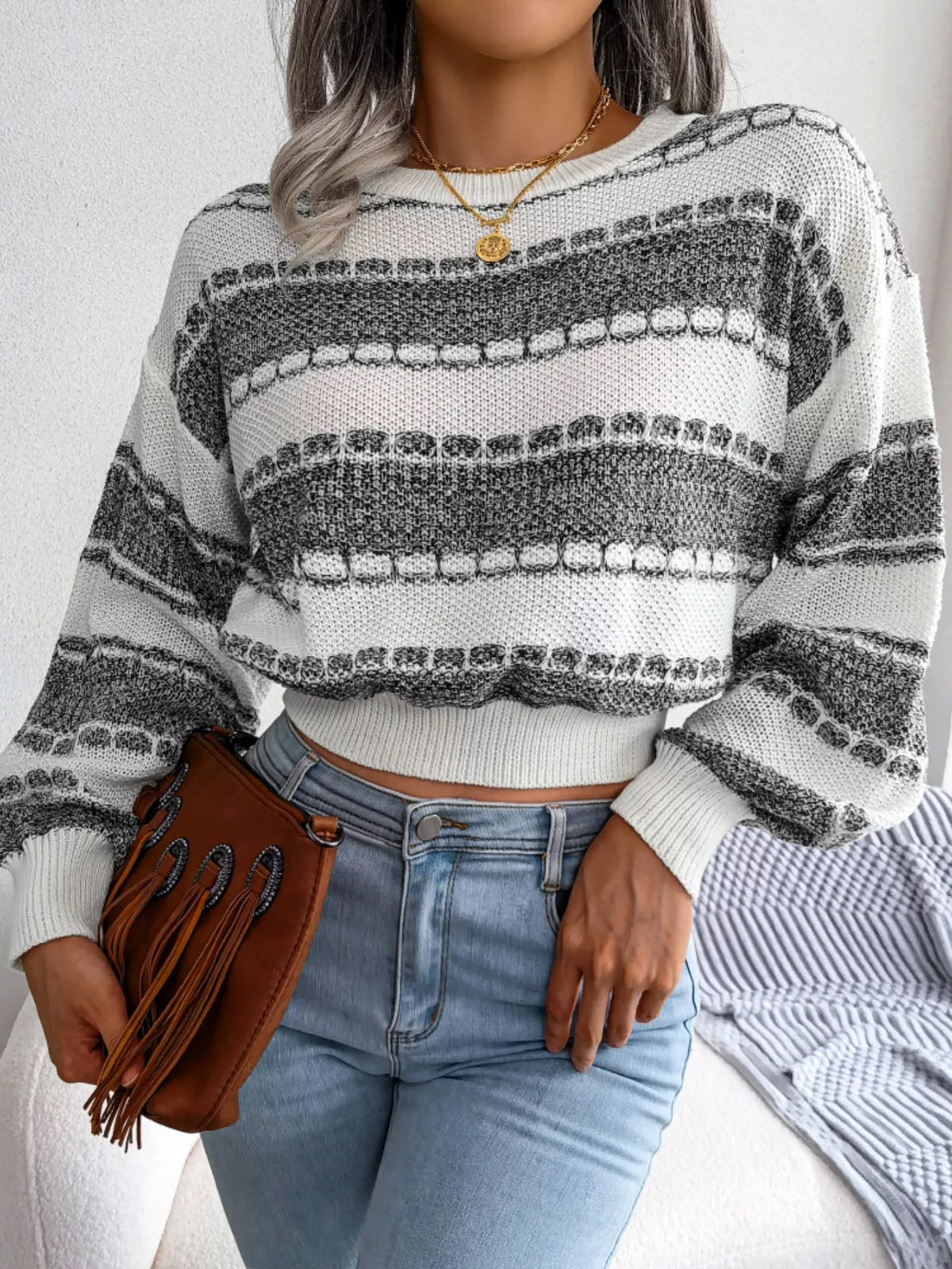 Rosalind Cropped Sweater Matcha Green 10