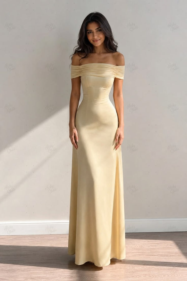 Isabelle Satin Maxi Dress