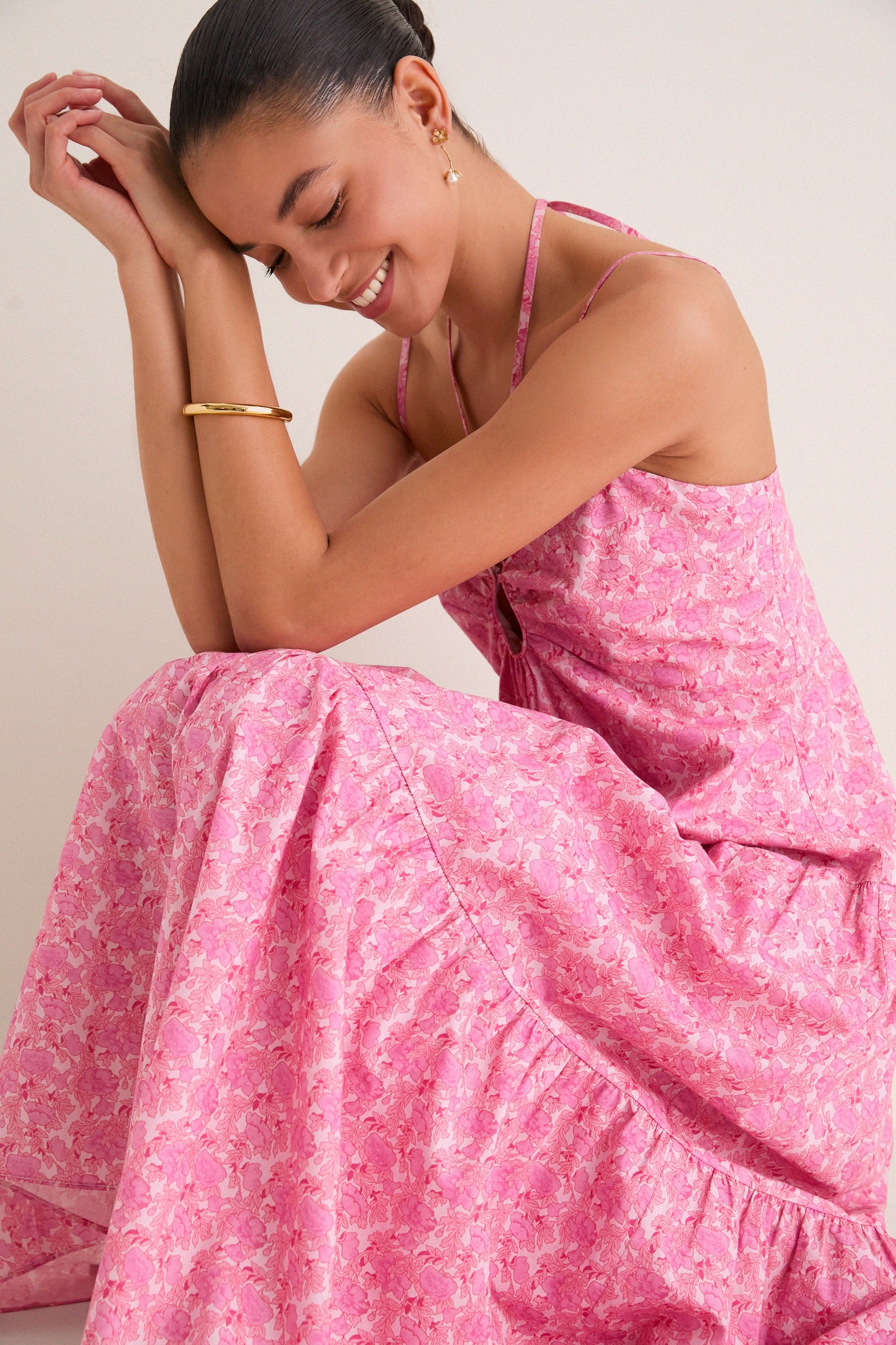 Lottie Floral Maxi Dress Pink Floral 7