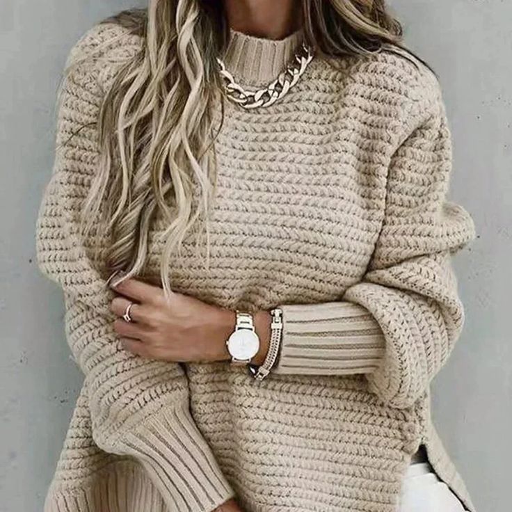 Margot Knit Sweater Tan 1