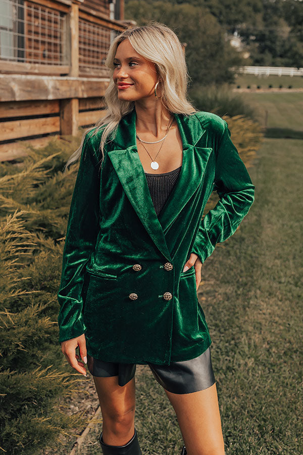 Luxe Lane Velvet Blazer