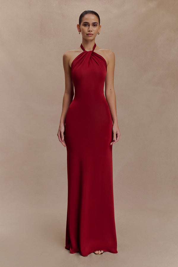 Elyna Slinky Halter Maxi Dress