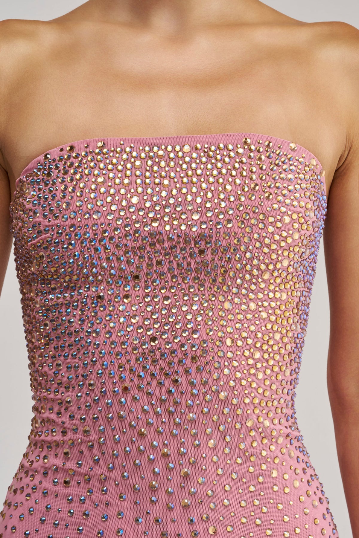 Akira Rhinestone Mini Dress in Black MAUVE 7