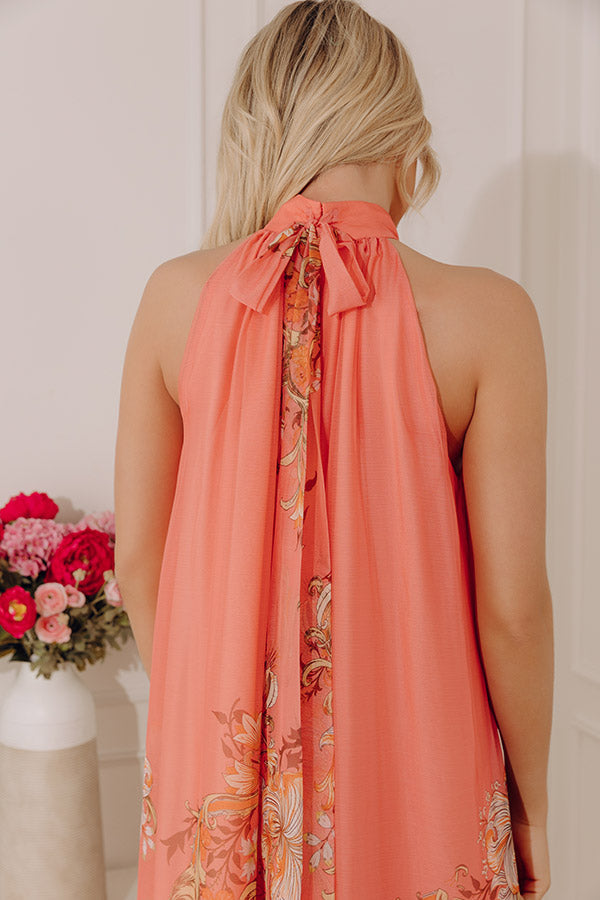 Isadora Floral Maxi Dress coral 6