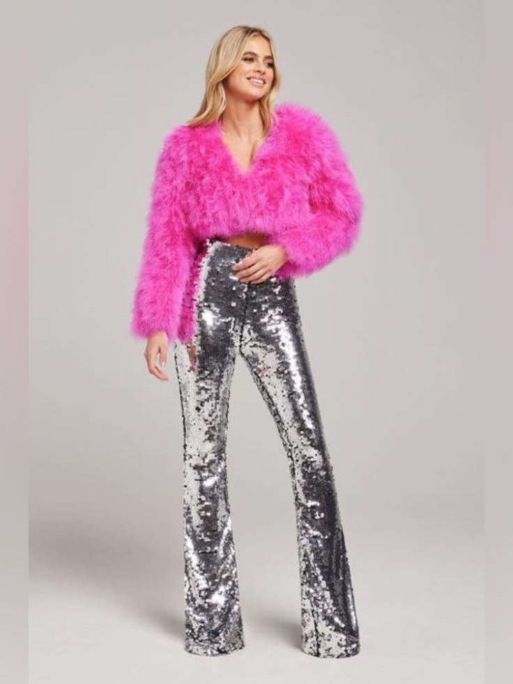 Cilla Sequin Jumpsuit Silver 1