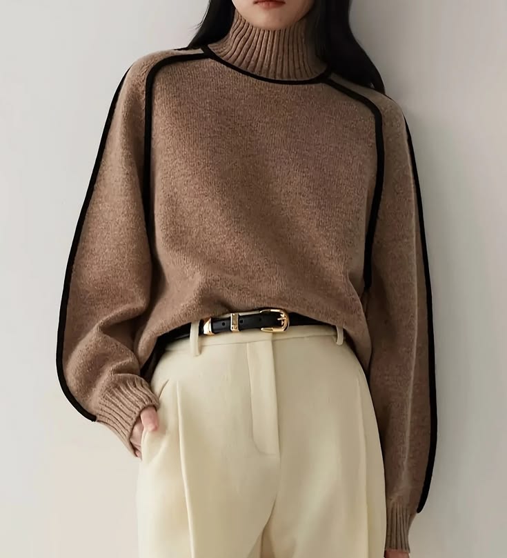 Lucia Burgundy Turtleneck Sweater Burgundy 1