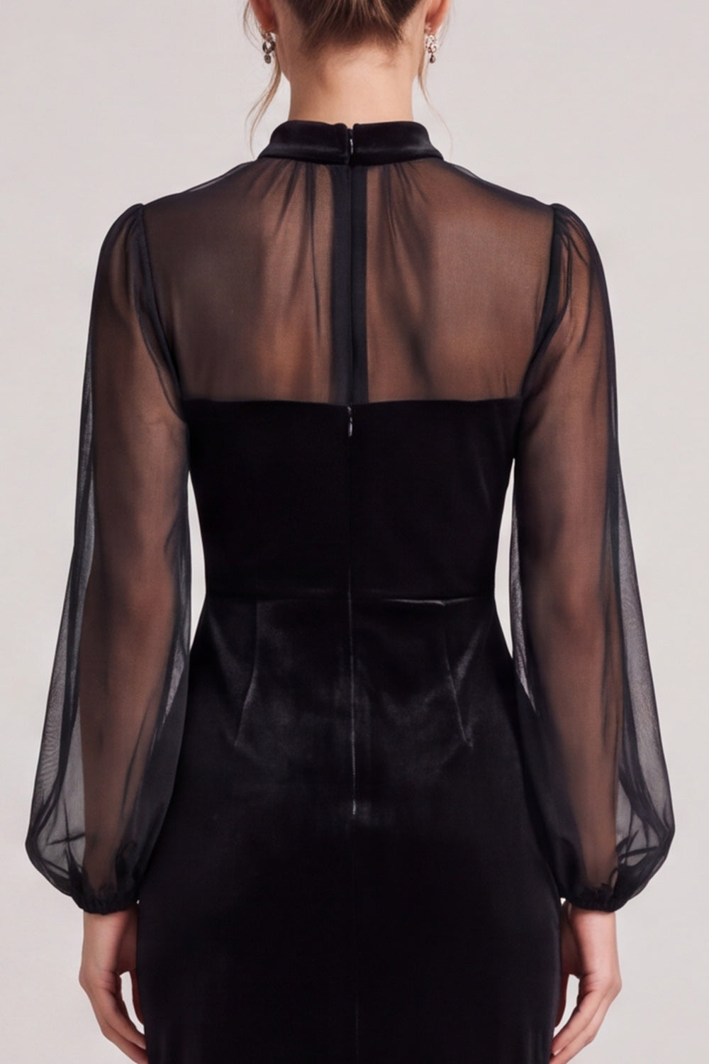 Isabelle Velvet Midi Dress Black 4