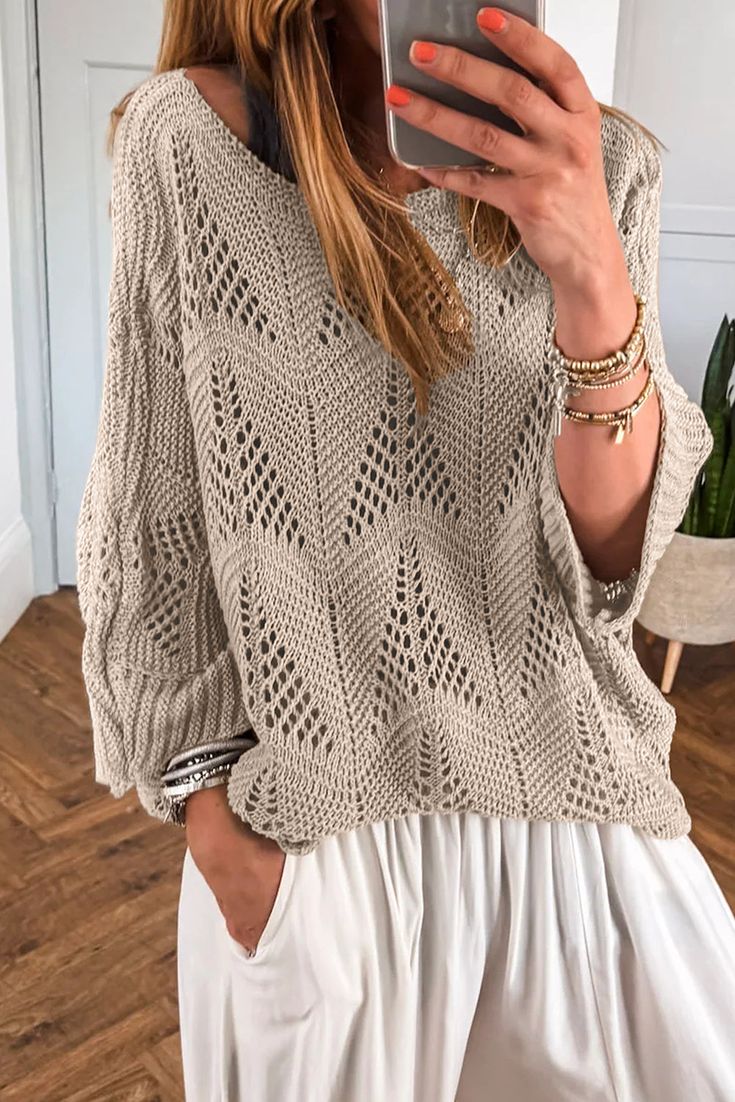 Seagrass Knit Sweater Multi 1
