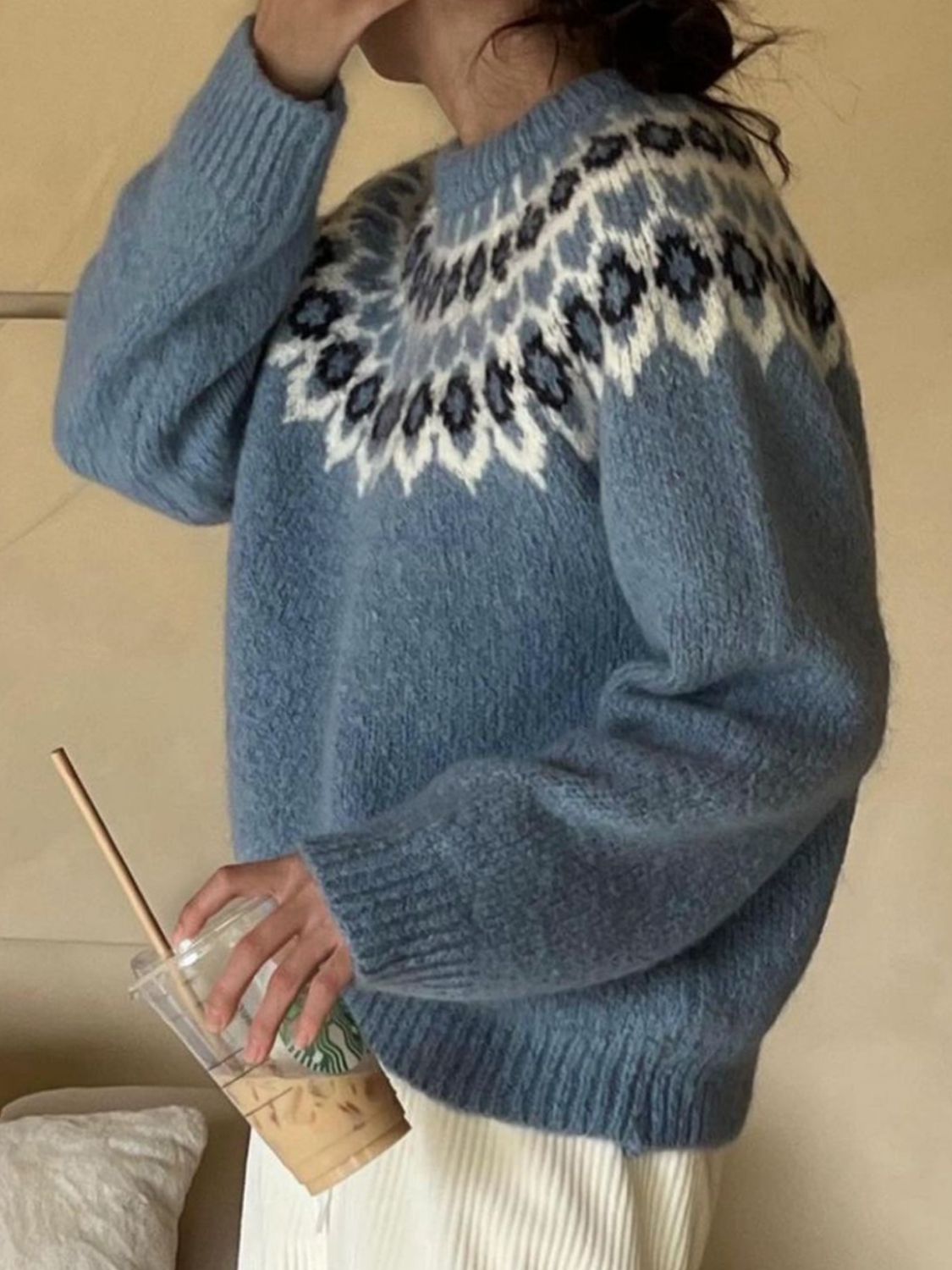 Solene Knit Sweater French Blue 4
