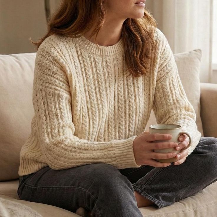 Margot Cable Knit Sweater Multi 1