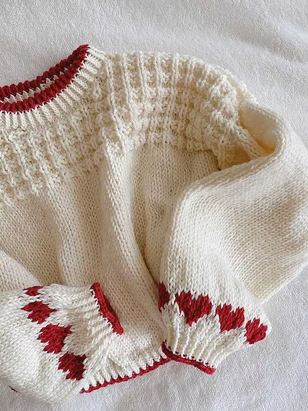 Zinnia Knit Sweater Ivory White 5