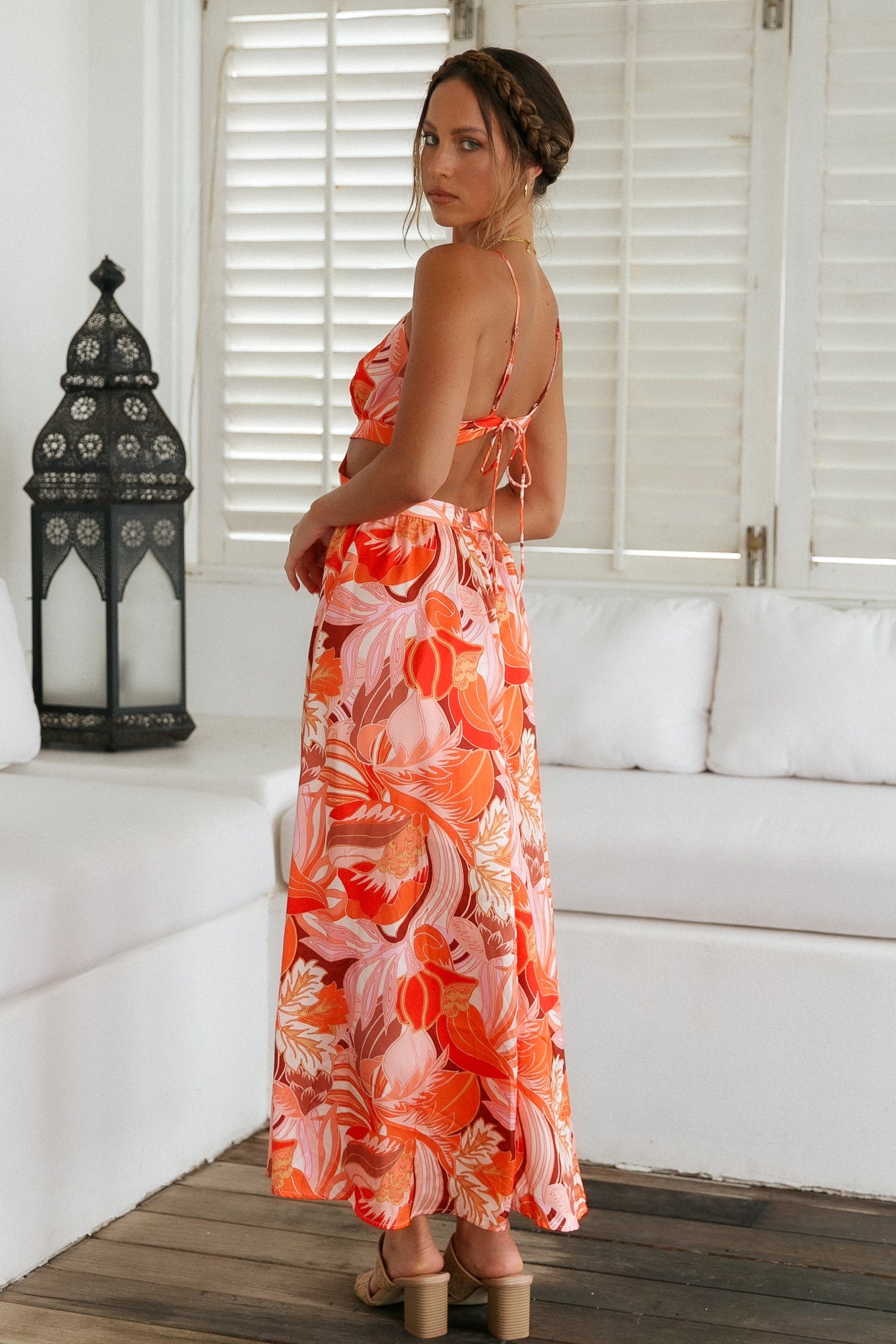 Arabella Garden Maxi Dress in Wine 5