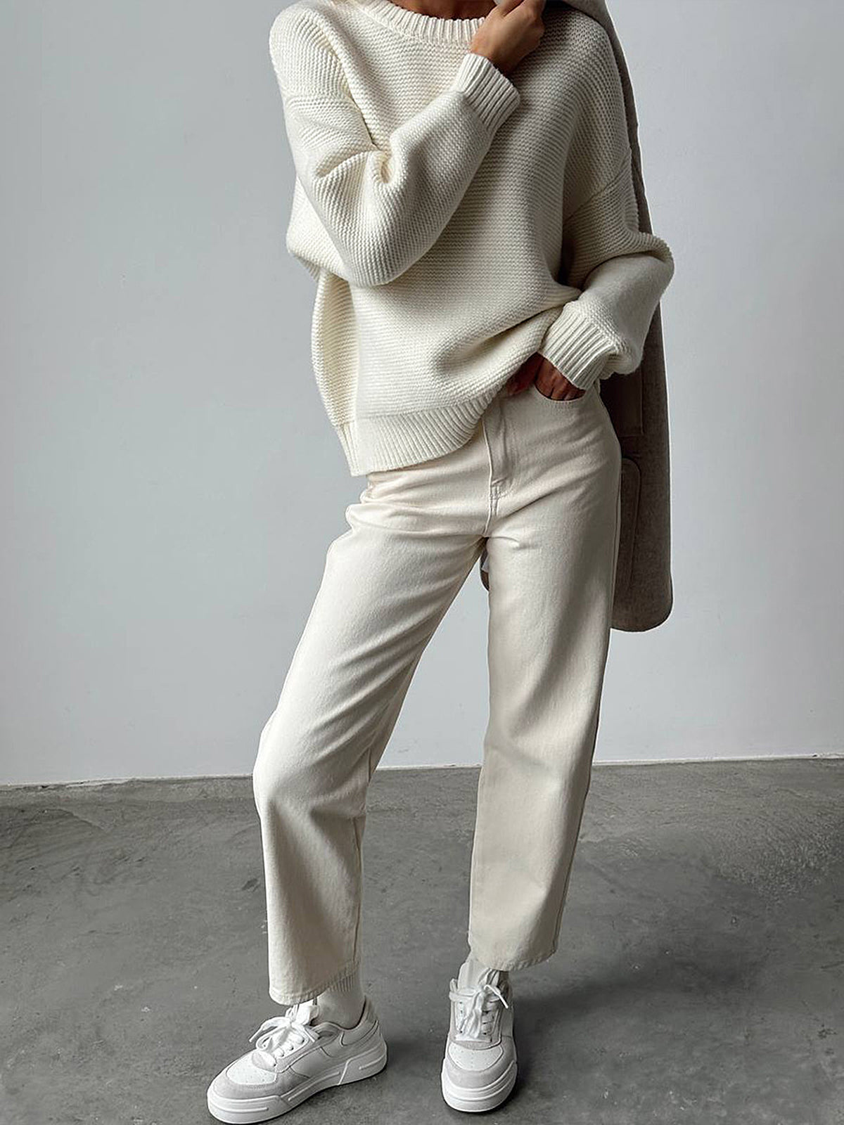 Margot Knit Sweater White 4