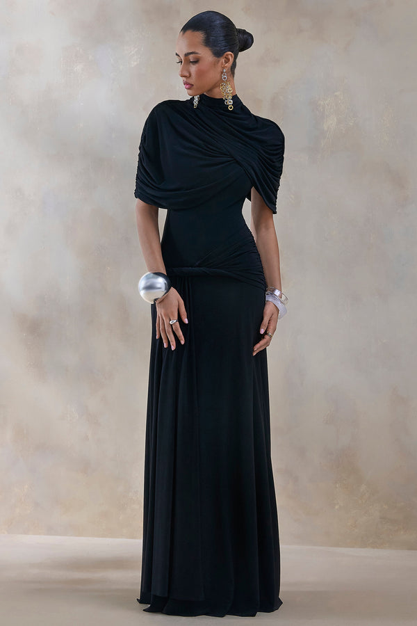 Evelisse Cape Maxi Dress