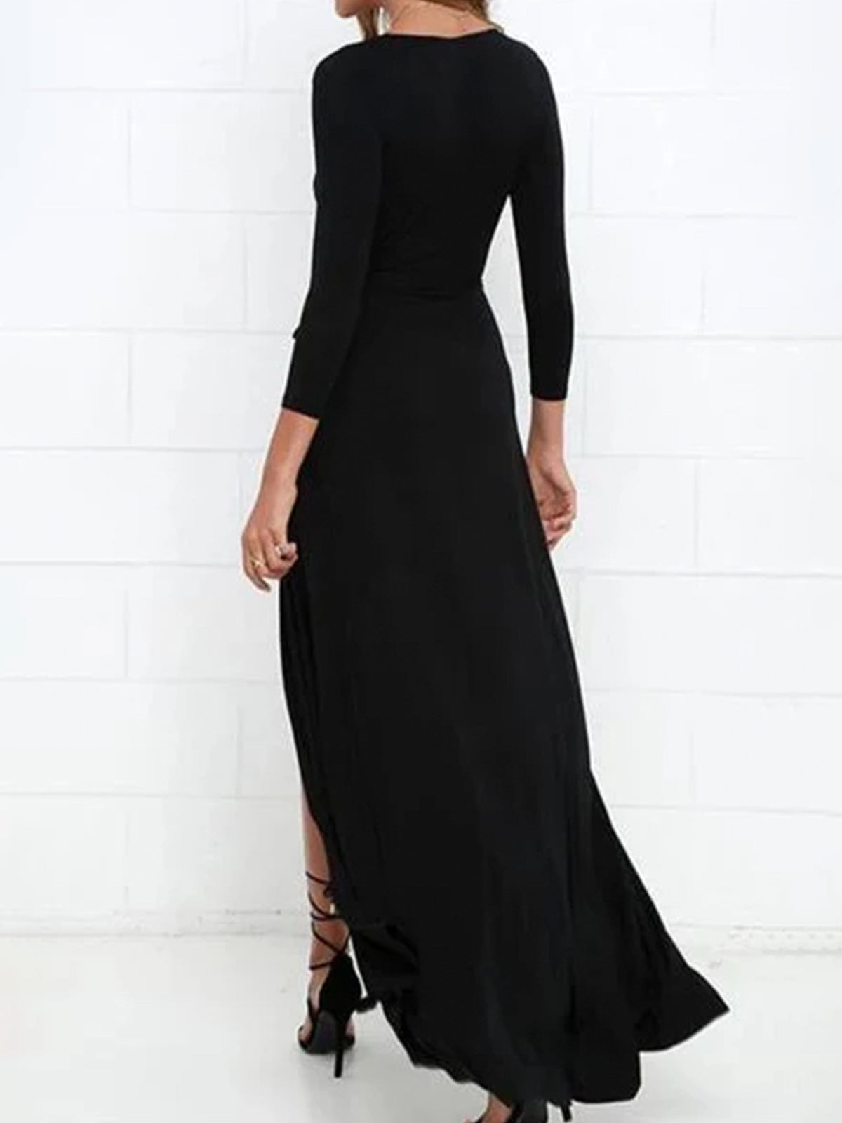Valentina Velvet Sheath Dress Black 3
