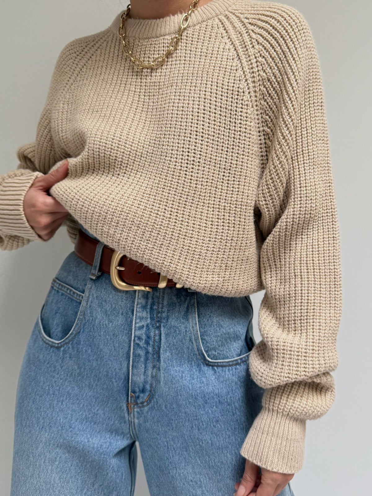 Margot Raglan Knit Sweater Multi 10