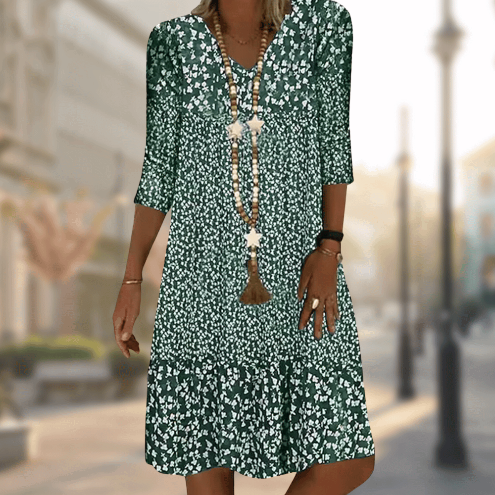 Margot Satin A-Line Midi Dress Multi 28
