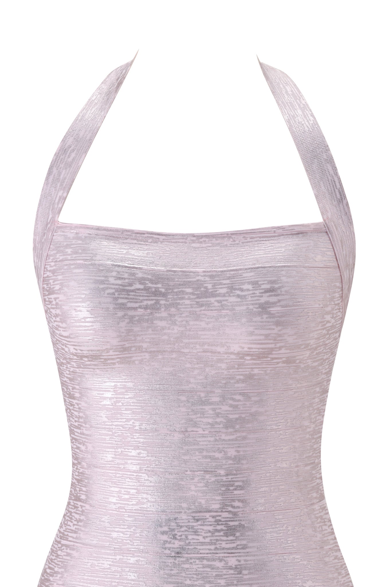 Aiden Platinum Bandage Mini Dress PINK PEARL 9