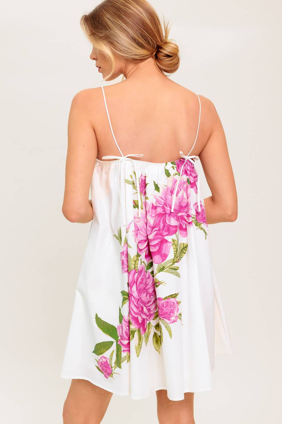 Celeste Floral Woven Mini Dress OFF WHITE 7