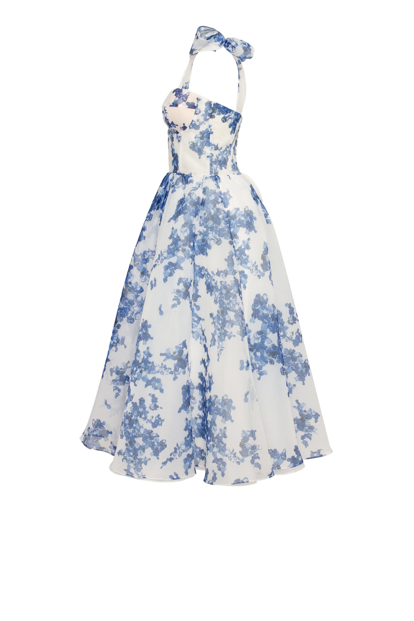 Rosalie Floral Midi Dress patterned organza midi dress, Garden of Eden 7