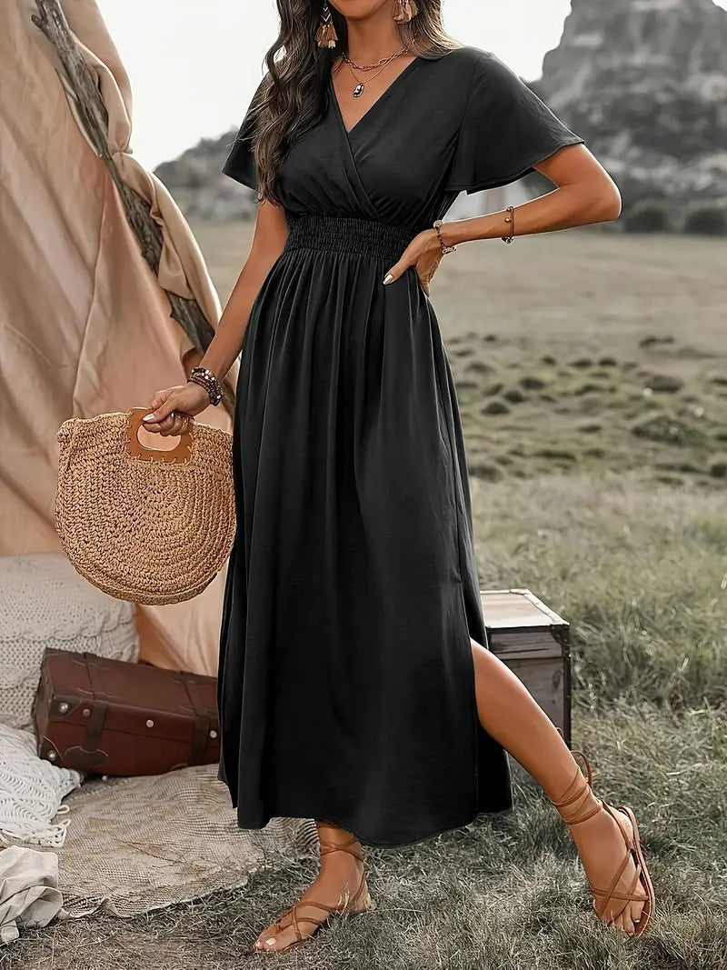 Margot Satin Choker Midi Dress Multi 5