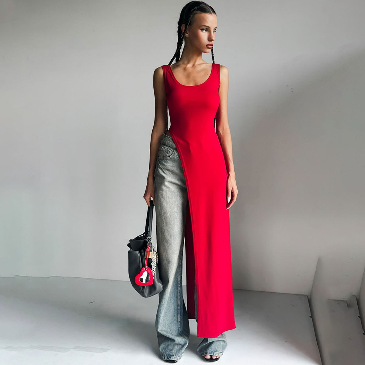 Aurelia Asymmetrical Maxi Dress Multi 6