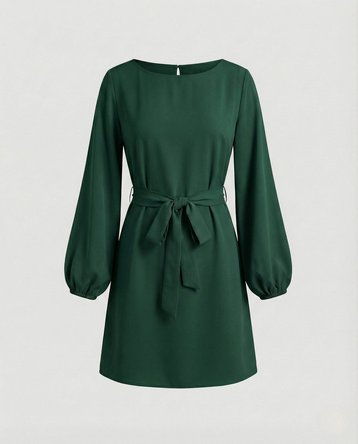 Margot A-Line Mini Dress with Belt Multi 10