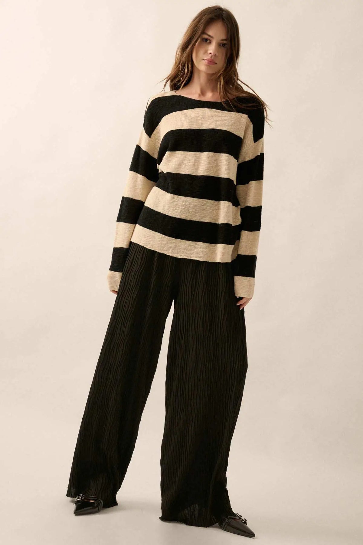 Adelaide Wide Leg Knit Pants Black 10