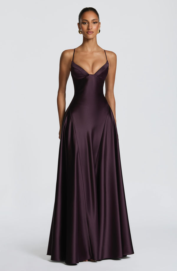 Asterin Plum Maxi Dress