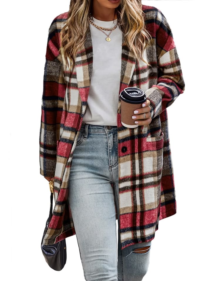 Margot Tartan Wool-Blend Shacket Multi 1