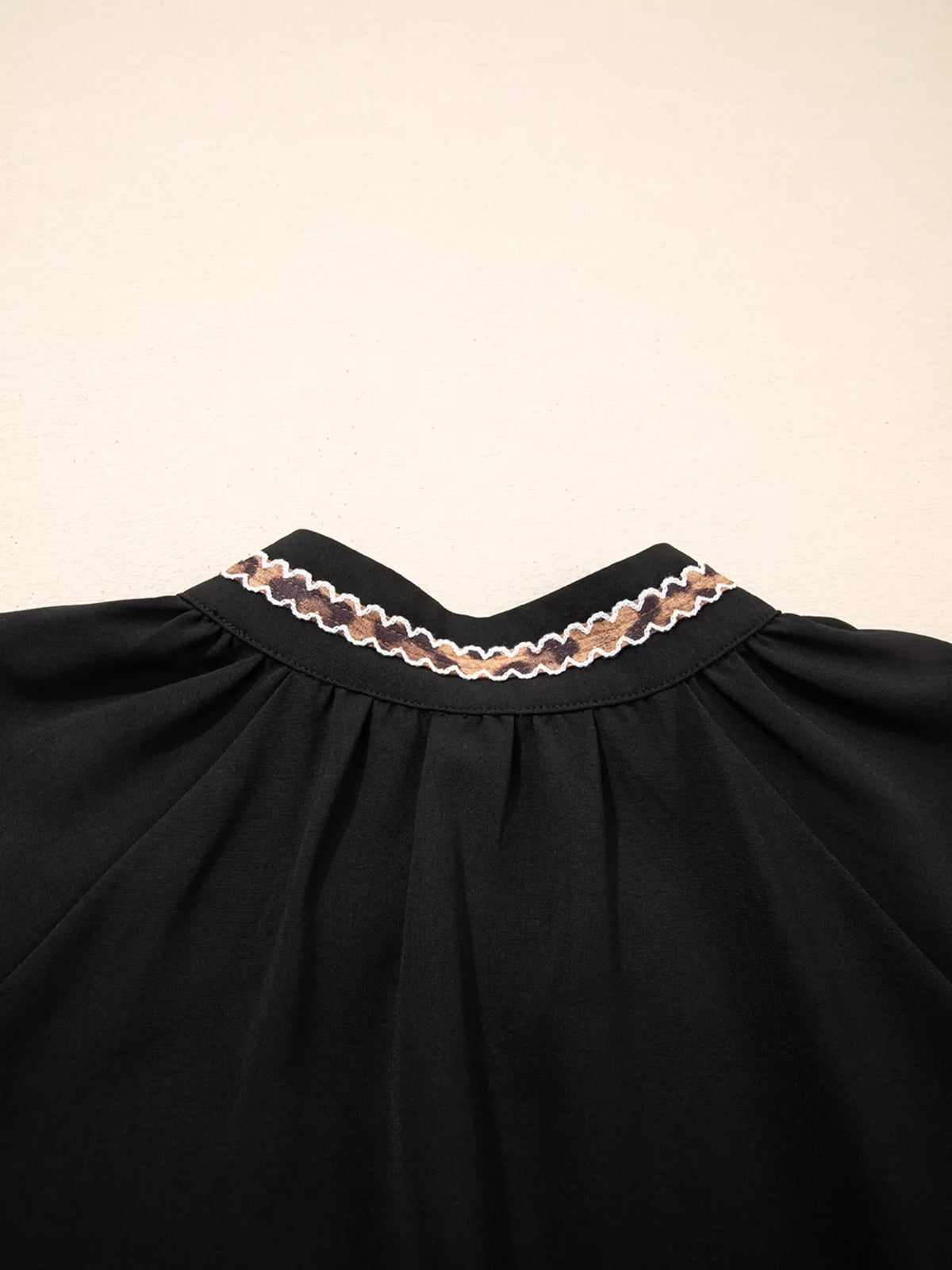 Wren Contrast Trim Shift Mini Dress Black 10