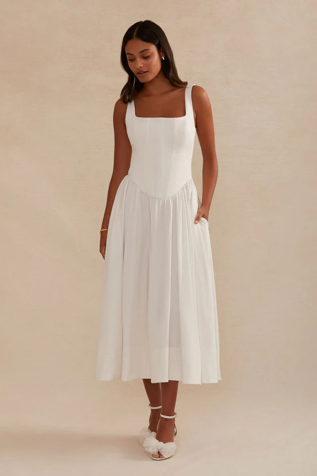 Zelda Satin Midi Dress Multi 1