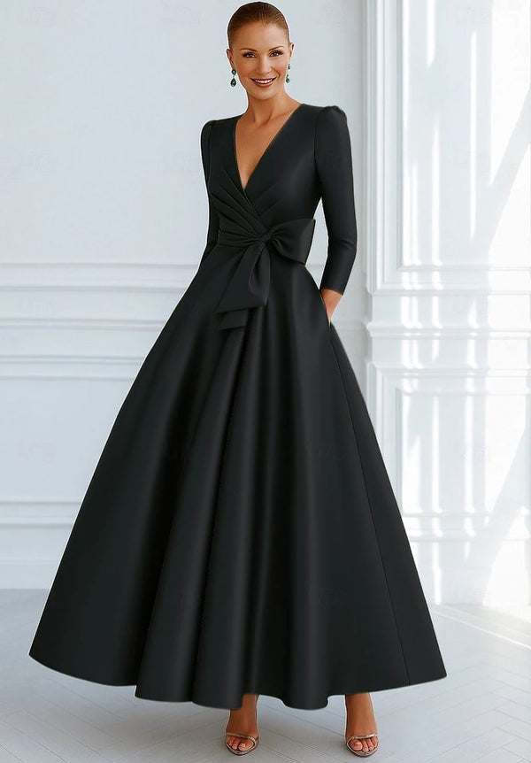 Cleo Satin Evening Gown