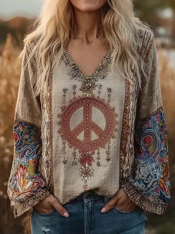 Margot Peaceful Boho Dress Shirt 1