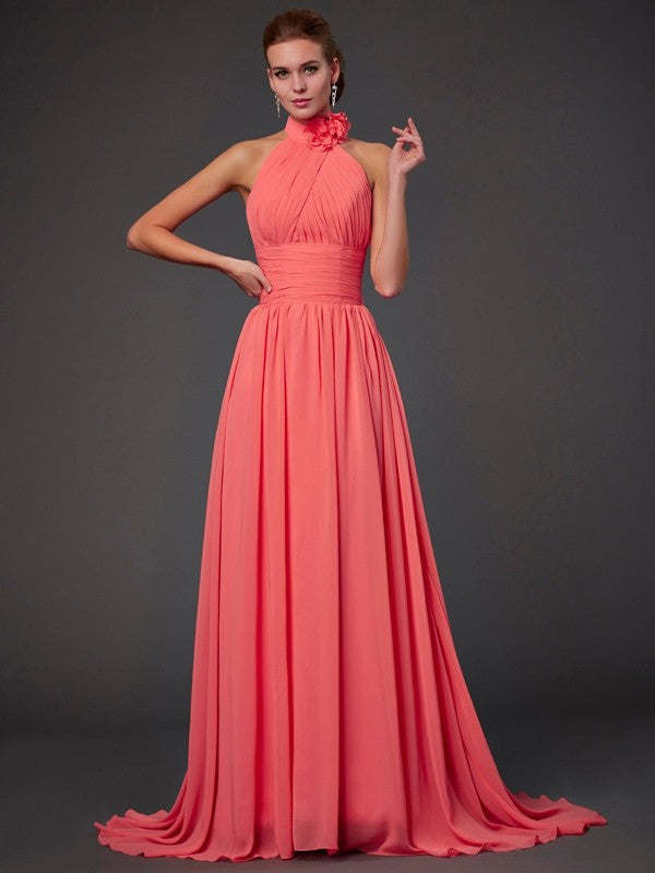 Isabelle Halter Chiffon Bridesmaid Dress