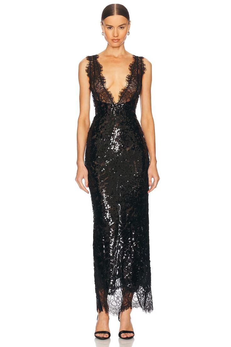 Lorelai Black Maxi Dress Black 1