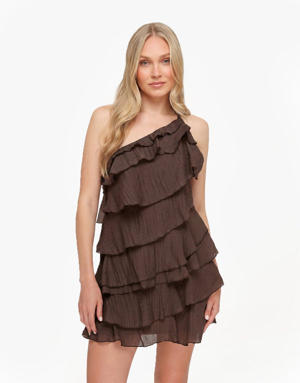 RUFFLE MINI DRESS