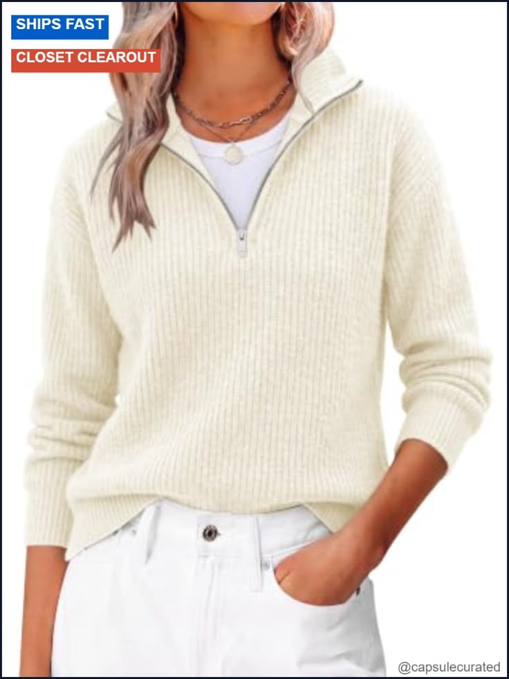Margot Cropped Sweater Cream 1