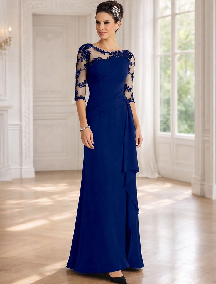 Daphne Lace Evening Gown Multi 1