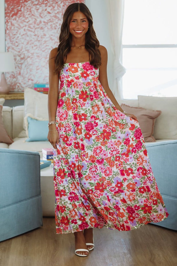 Arabella Watercolor Maxi Dress