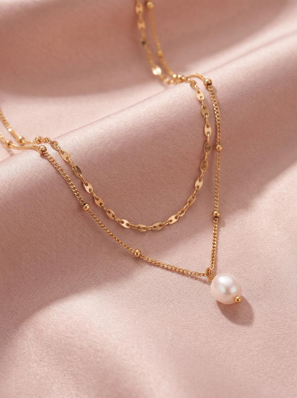 Eloise Layered Pearl Necklace
