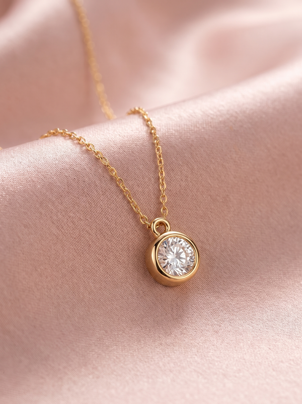 Cecilia Solitaire Necklace