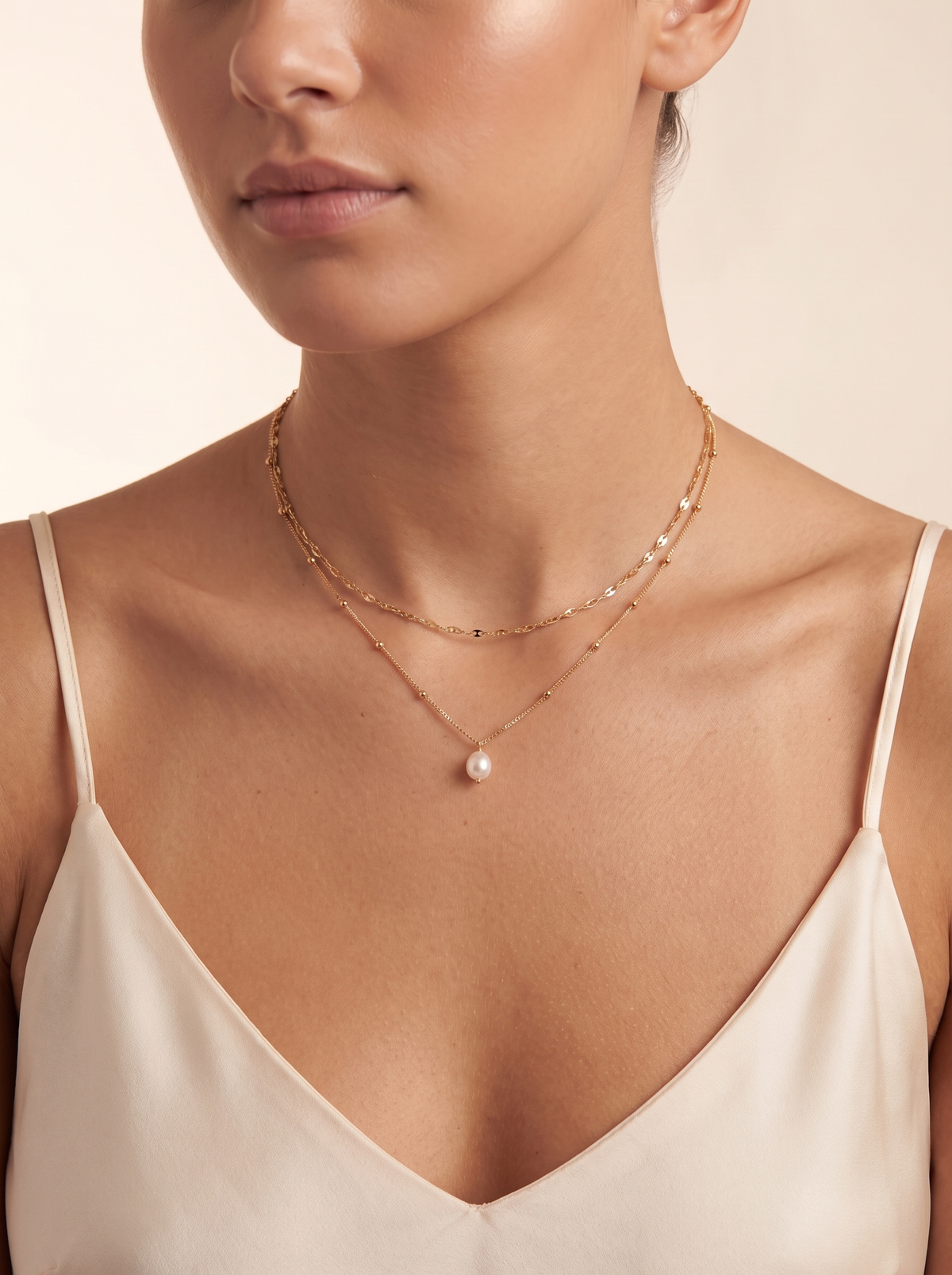 Eloise Layered Pearl Necklace 2
