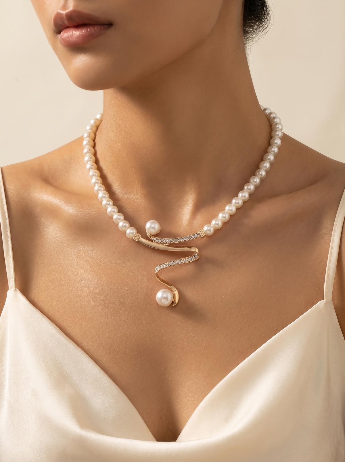 Adeline Pearl Necklace Set 2