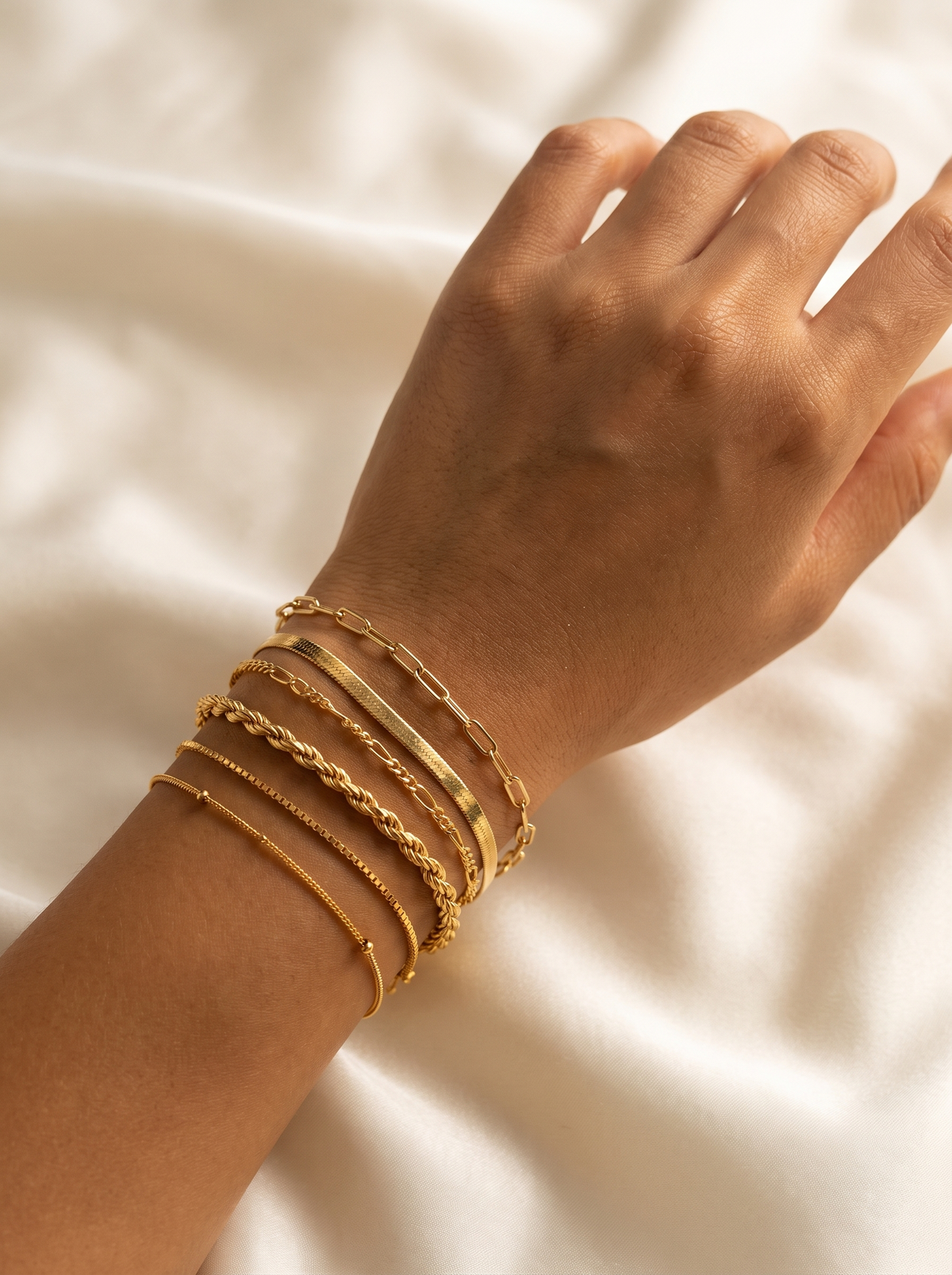 Vernetta | Gold Bracelet Set Gold 2