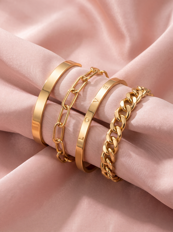Eloise Gold Bracelet Set II