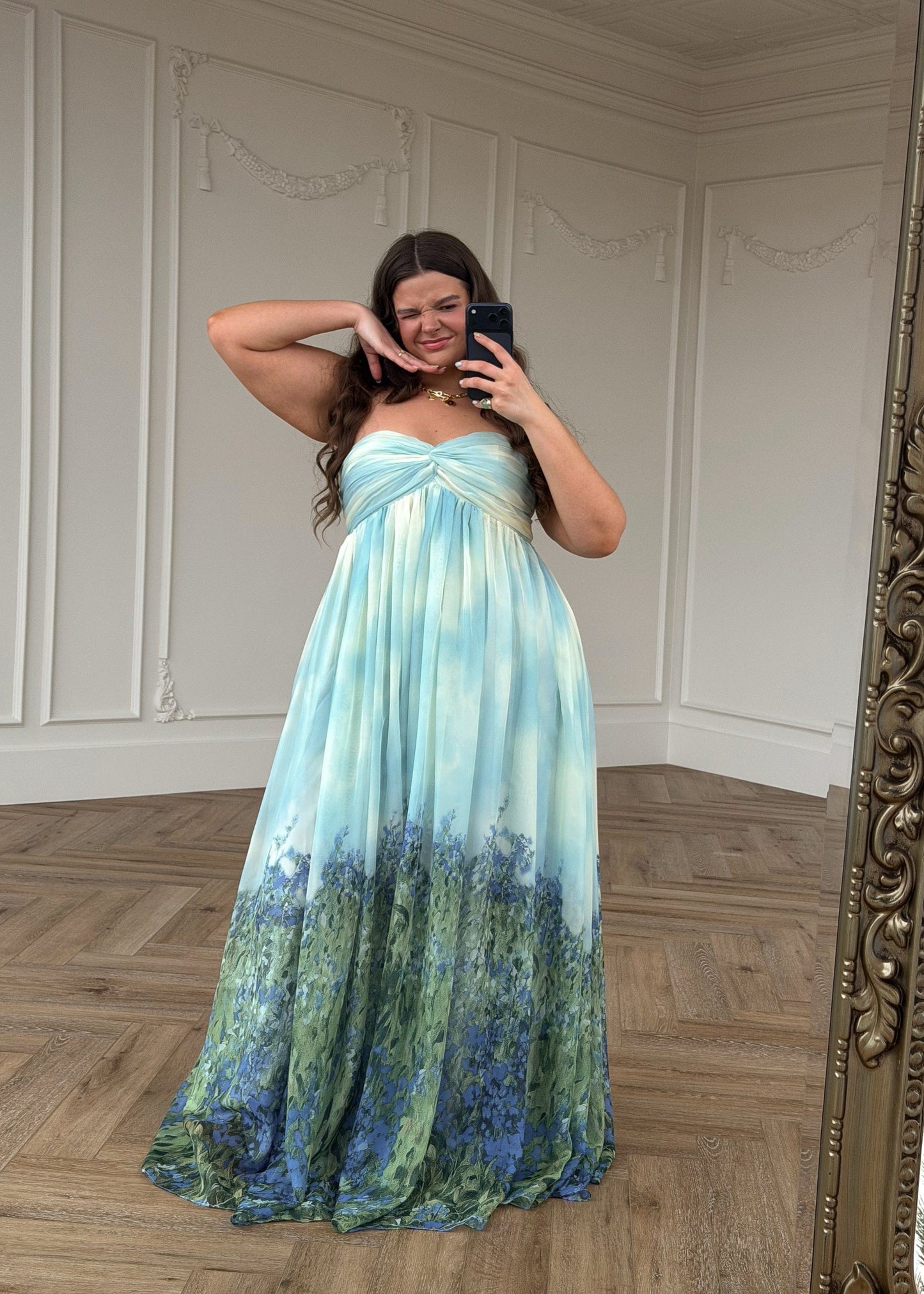 Ophelia Ombre Maxi Dress Blue 10