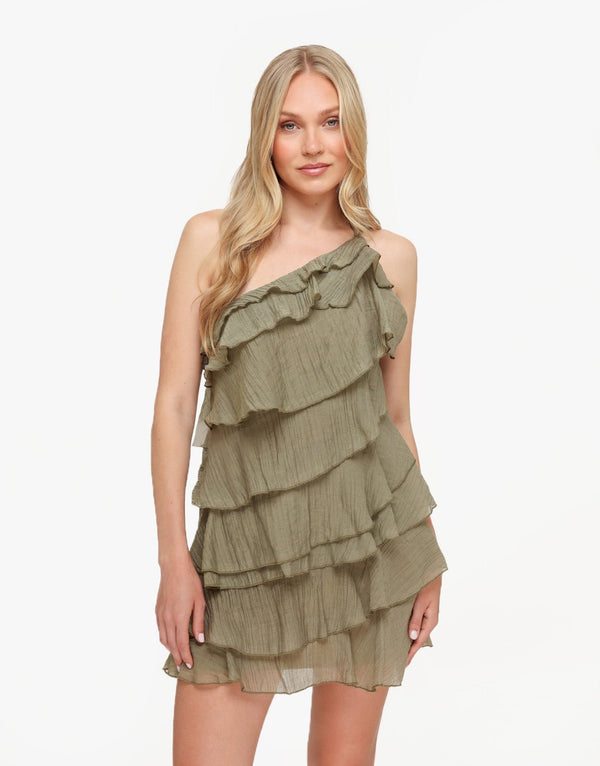 RUFFLE MINI DRESS