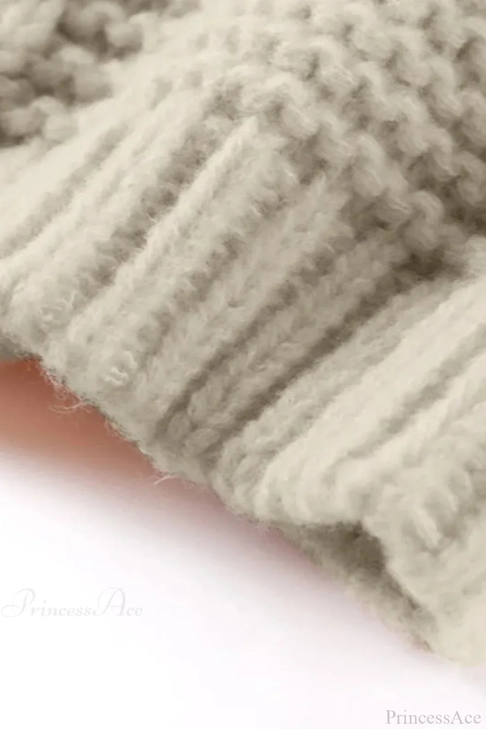 Margot Oversized Cable Knit Sweater White 7